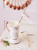 Tea Party Flag Paper Straws (20)