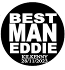 Personalised BEST MAN Stag party Badge
