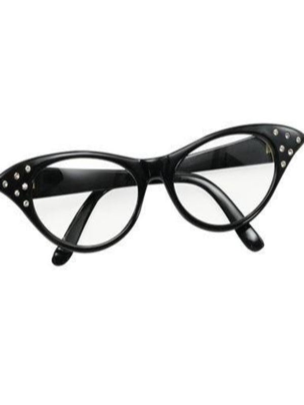 Black 50's female glasses
