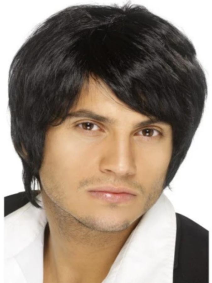 Black Boy Band Wig