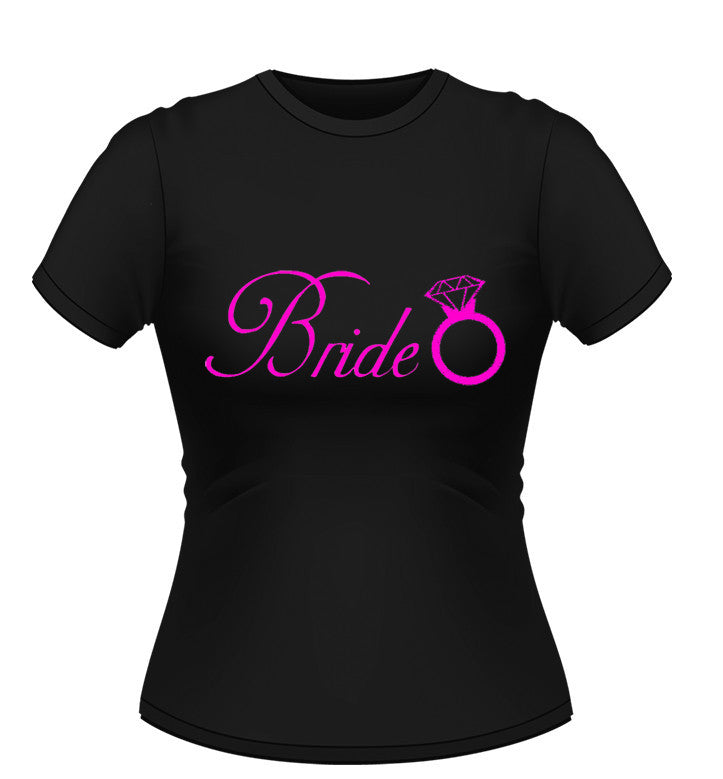 Bride T-shirt with diamond ring