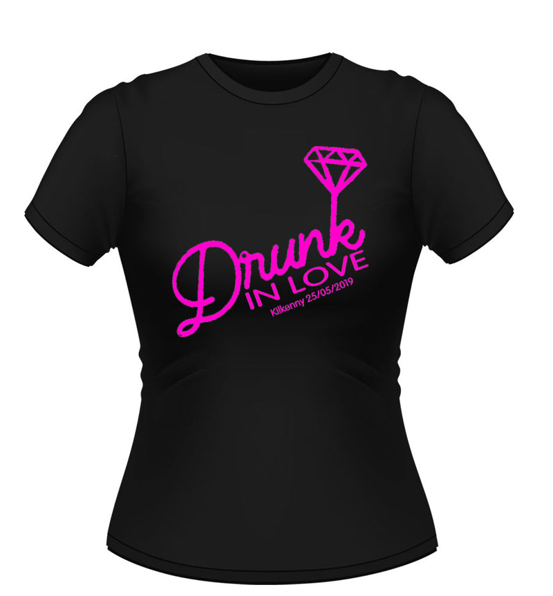 'Drunk in LOVE' Personalised Bride to Be Tshirt