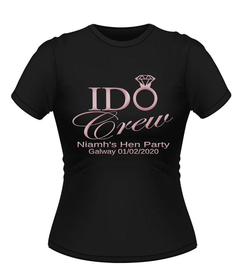 'I Do Crew' Personalised Hen Party T-shirt