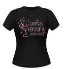 Cocktail 'Martini' Glass Personalised Hen Party Tshirt