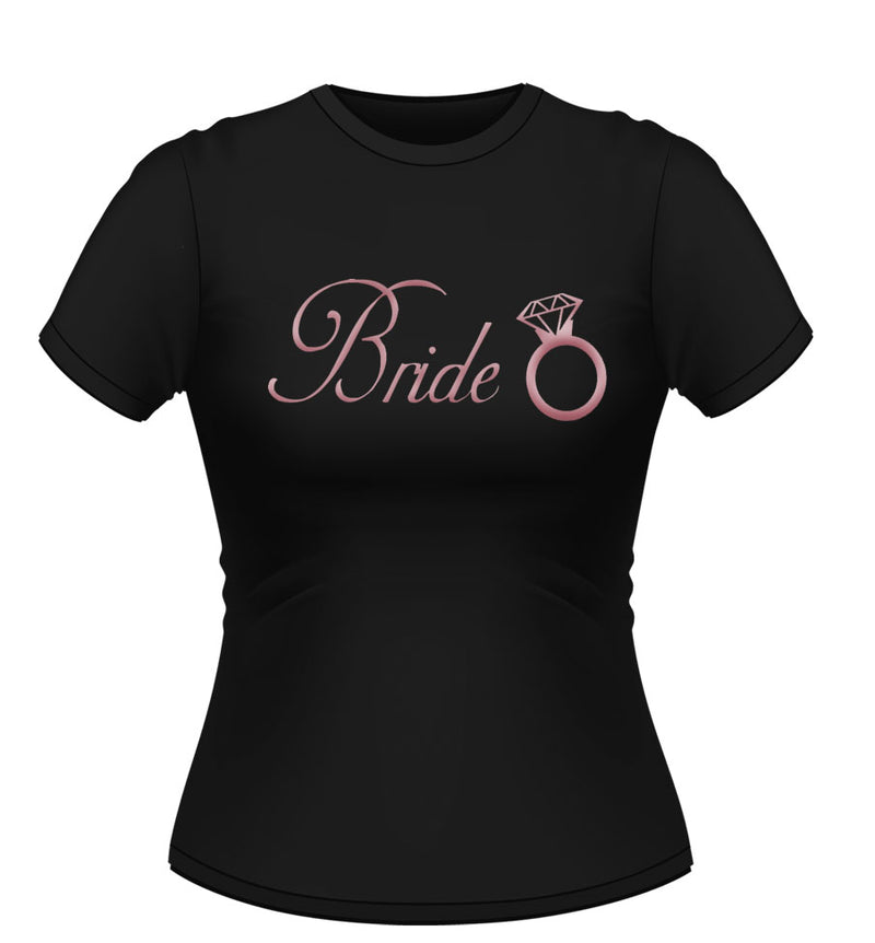 Bride T-shirt with diamond ring