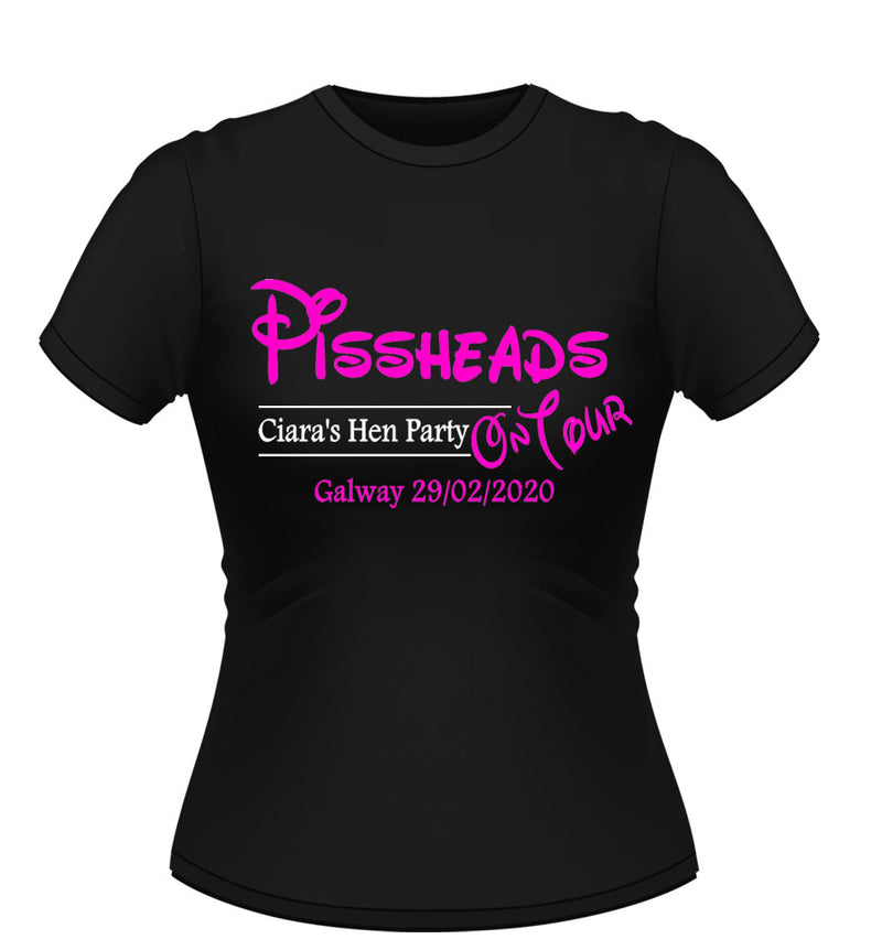 Hen Party T-Shirt Pissheads design