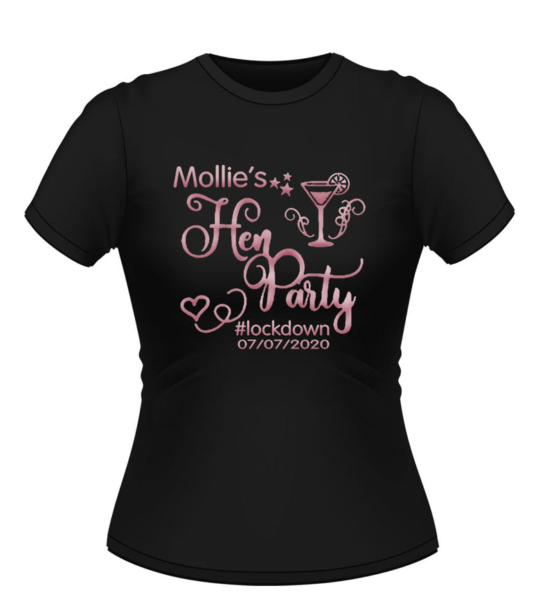 Sweet Design Personalised Hen Party T-Shirt