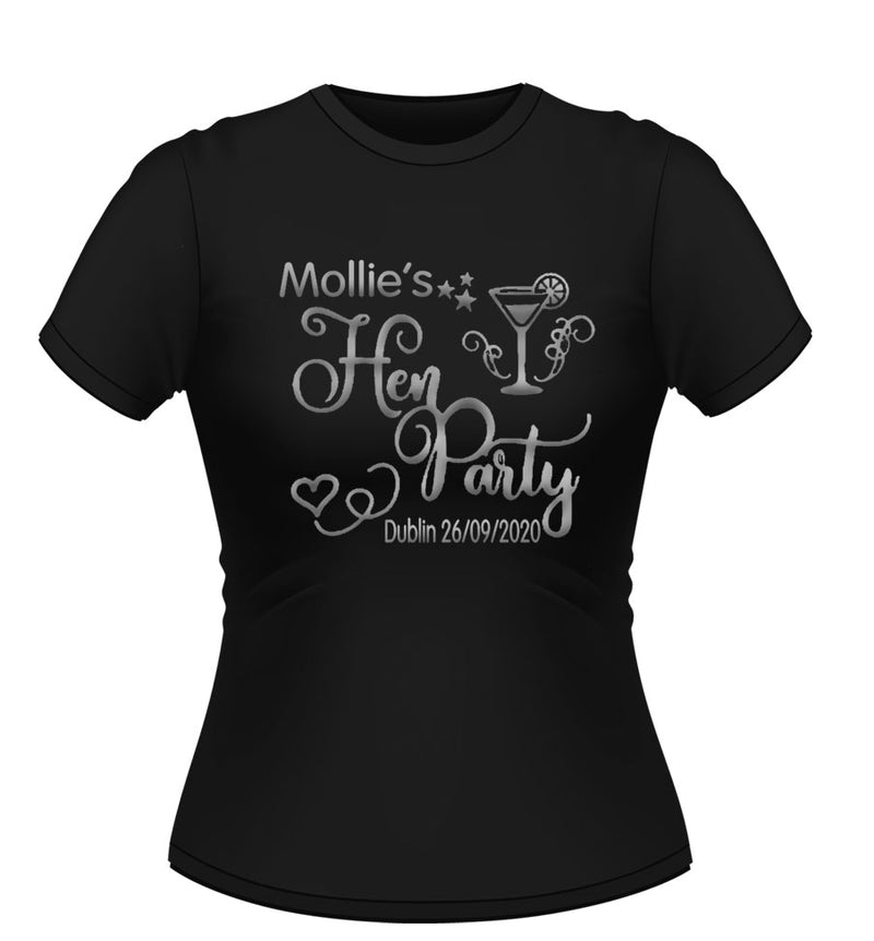 Sweet Design Personalised Hen Party T-Shirt