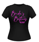 Bride's Besties Personalised Hen Party T-Shirt Script