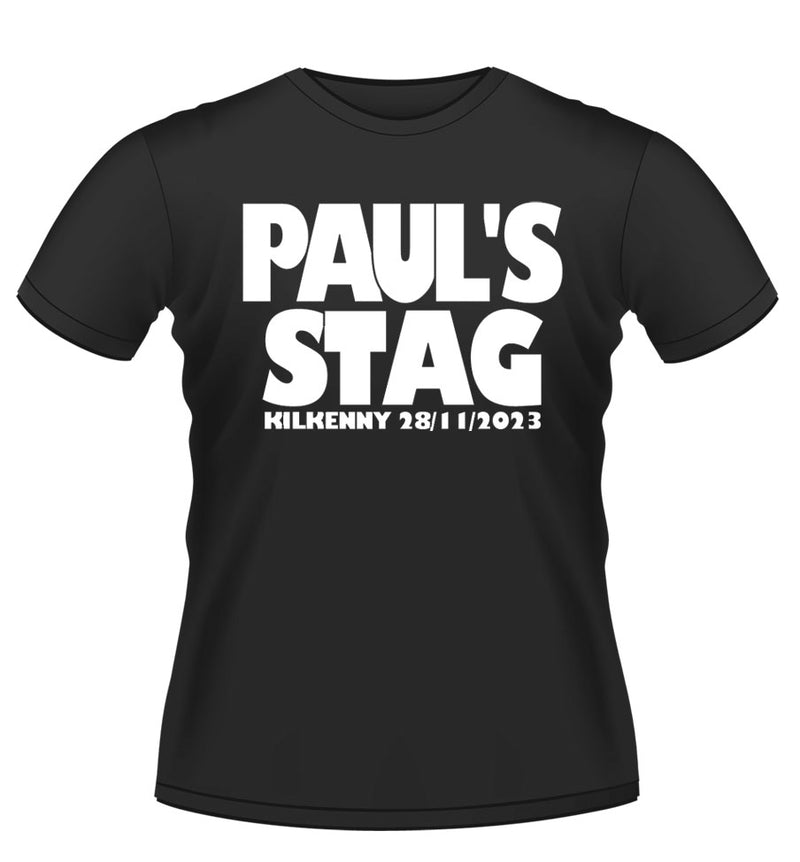 Personalised Stag Party T-shirt