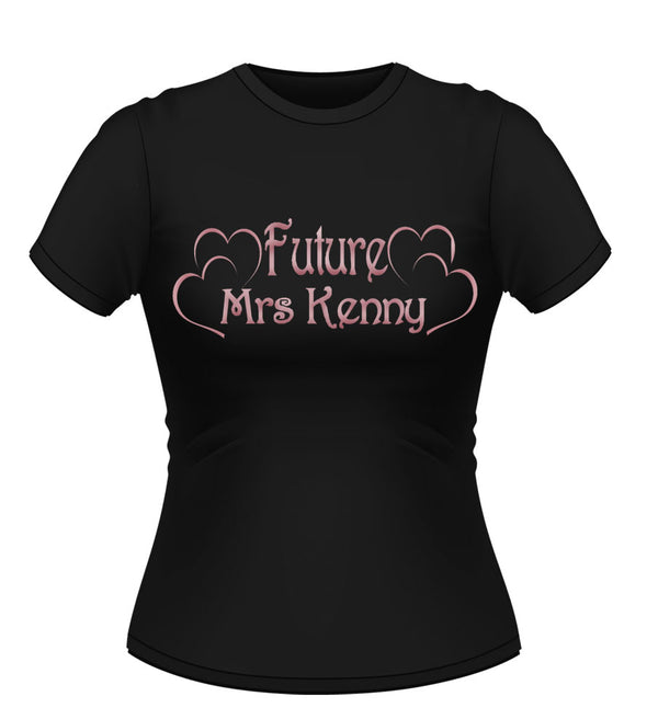 'Future Mrs' Personalised Bride to Be Tshirt