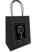 Personalised Black and Bling gift bag