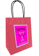 Personalised Pink and bling gift bag