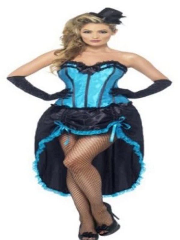 Blue Burlesque dancer Costume
