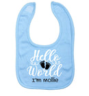 'Hello world' Personalised Bib