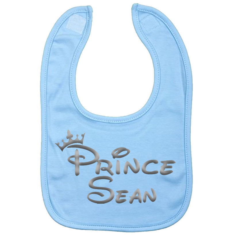 Prince Design Personalised Bib blue