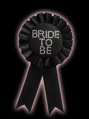 Hen Night Bride to Be Rosette - Black