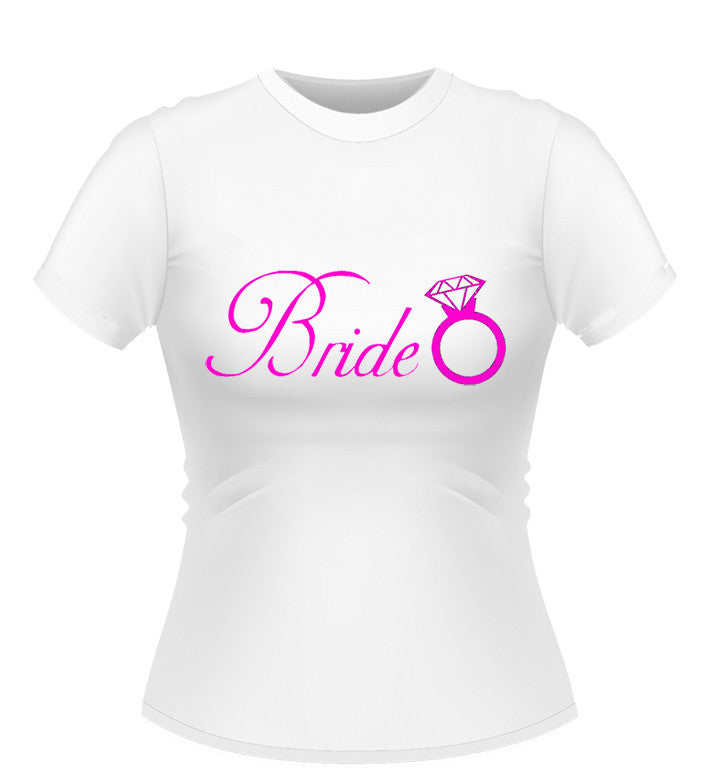 Bride T-shirt with diamond ring