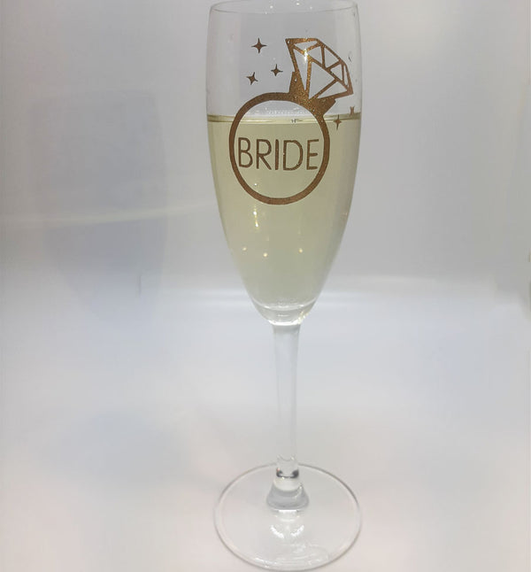 'Bride' Champagne Glass