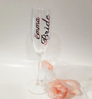 Personalised Bride to be Champagne Glass