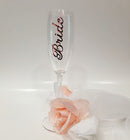 Personalised Bride Champagne Glass