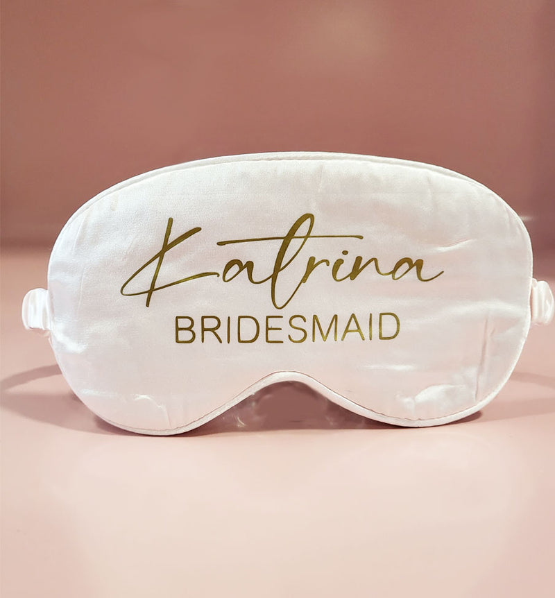 Personalised Bridesmaid Sleep Mask