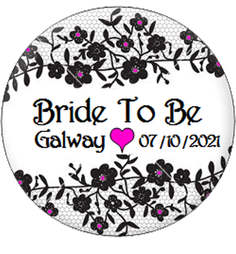 Personalised Bride to Be Hen Party Badge