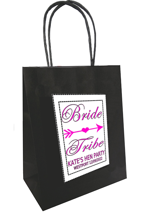 Bride Tribe 'Pink design'  Personalised Hen Party Bag
