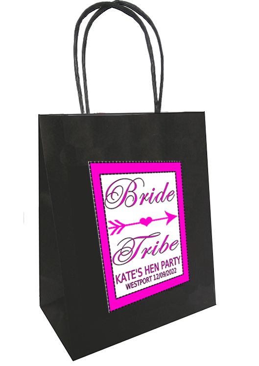 Bride Tribe pink design Personalised Hen Party Bag