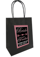 Bride Tribe black design Personalised Hen Party Bag