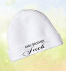 Personalised Newborn 'Baby Brother' Baby Hat