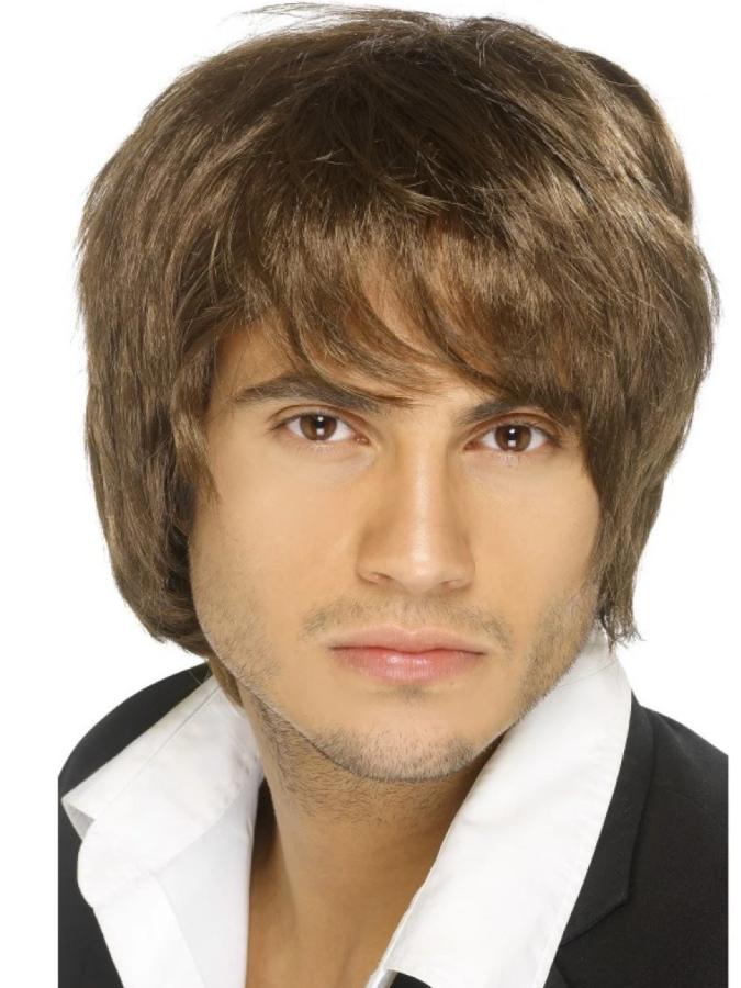 Brown Boy Band Wig