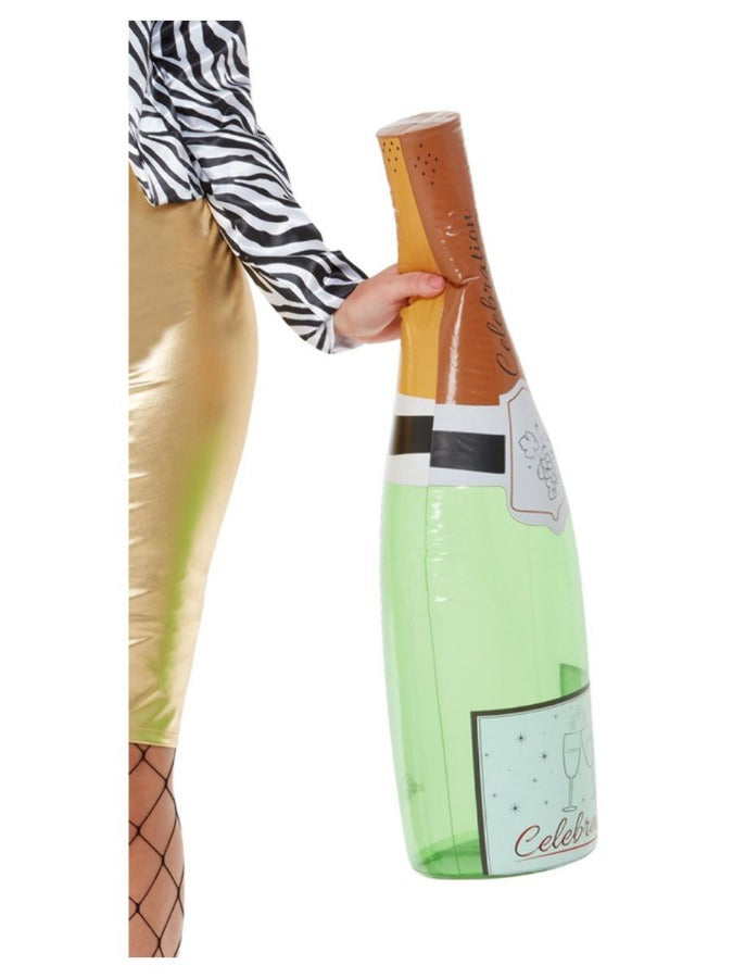 Inflatable Champagne Bottle, Green