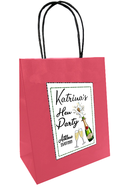 Personalised Hen Party Champagne theme Bag