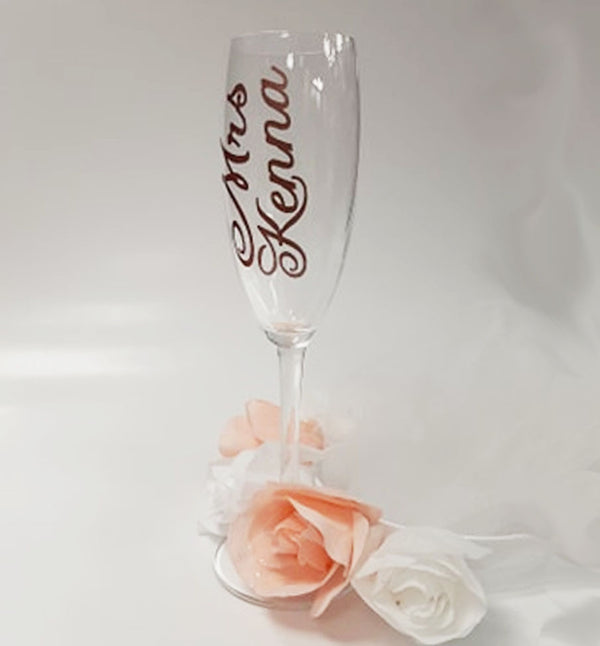 Personalised Your Own Champagne Glass