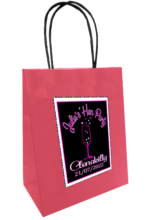 Champagne Design Personalised Bag