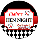 Personalised Hen Party Badge Checkered
