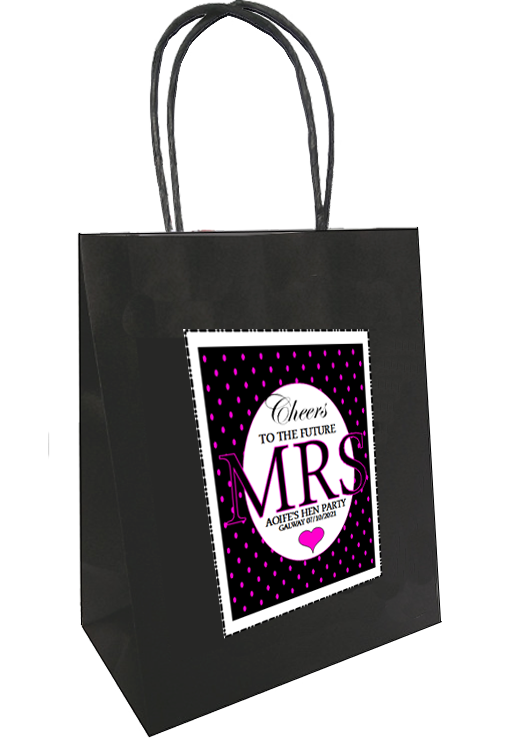 Cheers to the future Mrs Personalised Bag
