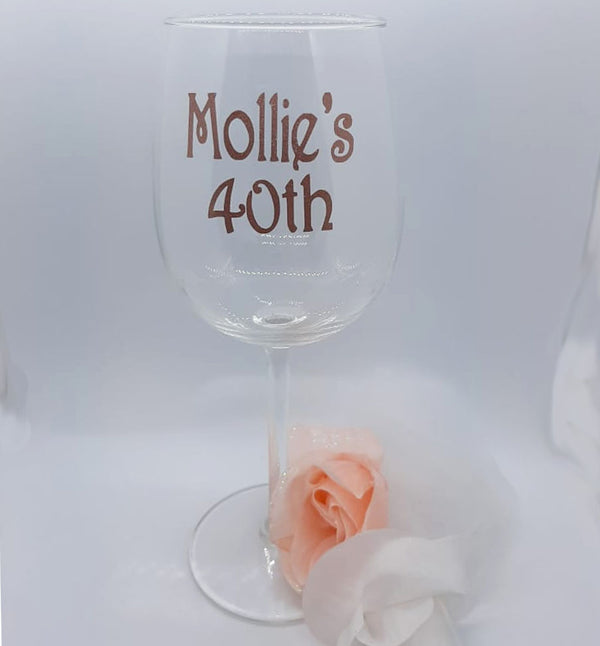 Personalised Wine Glass