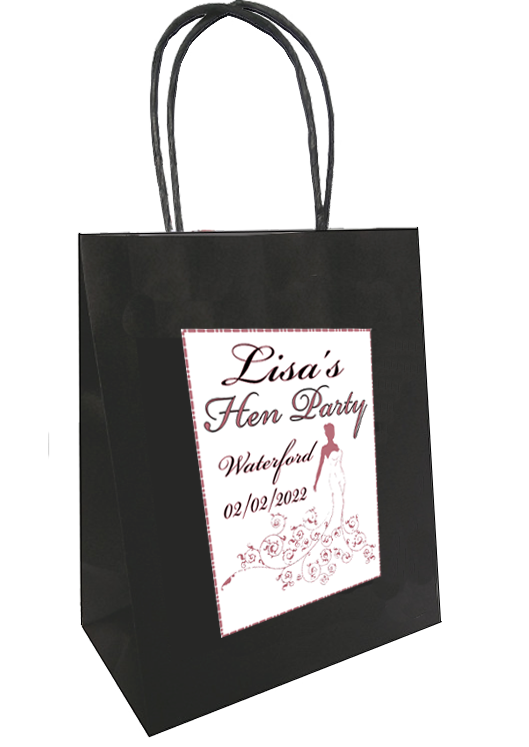 Classy Personalised Hen Party Bag