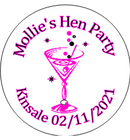 Personalised Hen Party Cocktail Design White