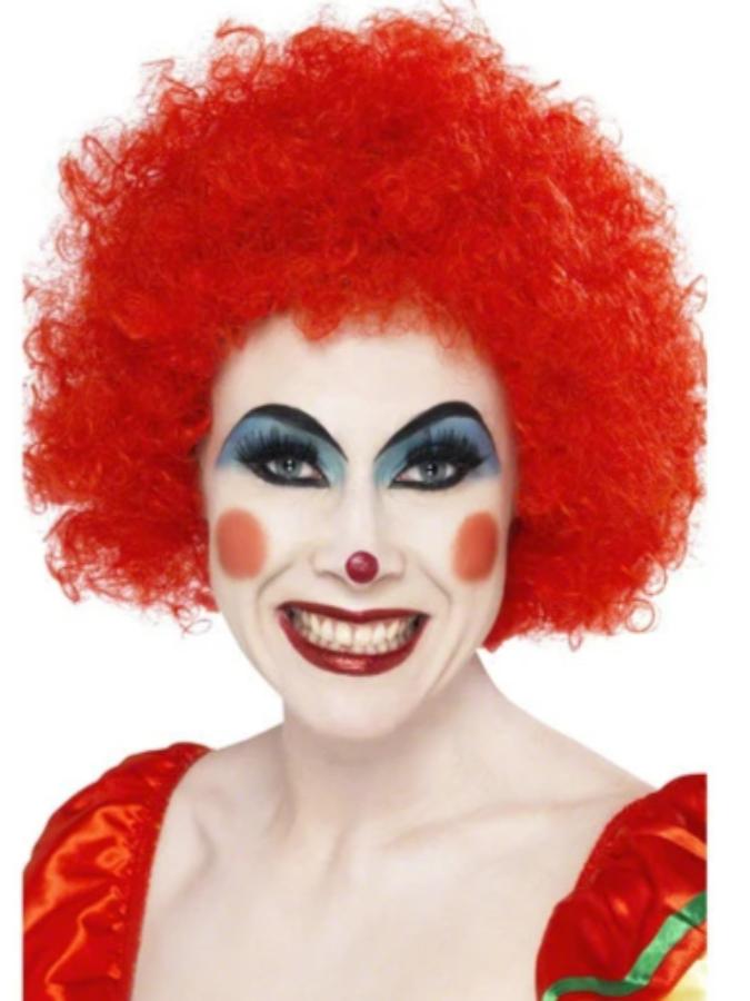 Crazy Clown Red Wig