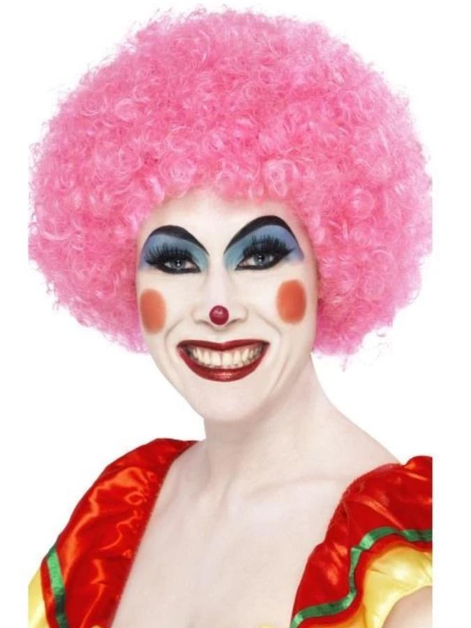 Crazy Clown Wig, Pink