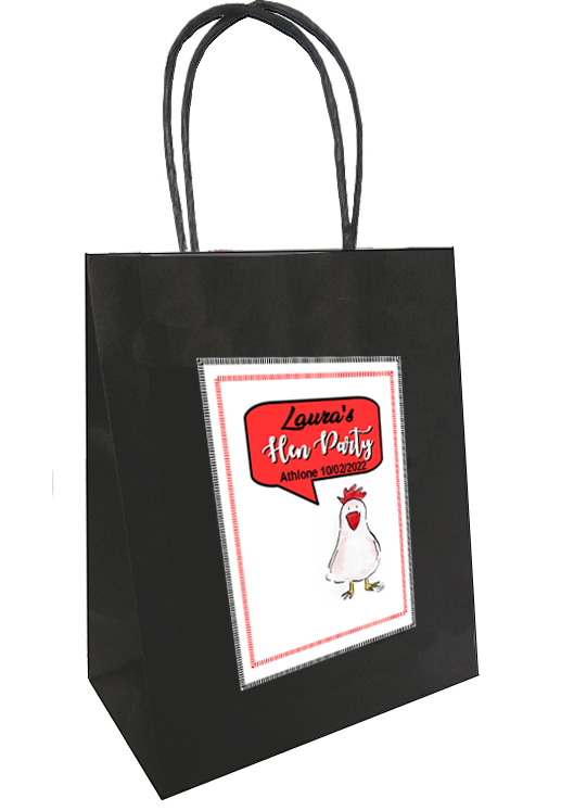 Hen Night Personalised Cute Gift Bag