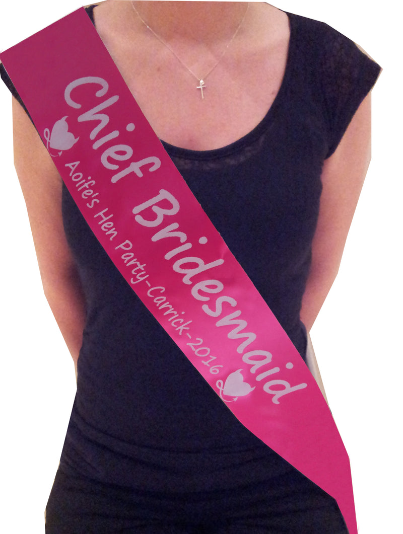 Personalised Devil/Heart Themed Sash