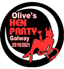 Devil Theme Hen Party Personalised Badge