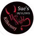 Personalised Devil Hen Party Badge
