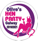 Devil Theme Personalised Hen Party Badge