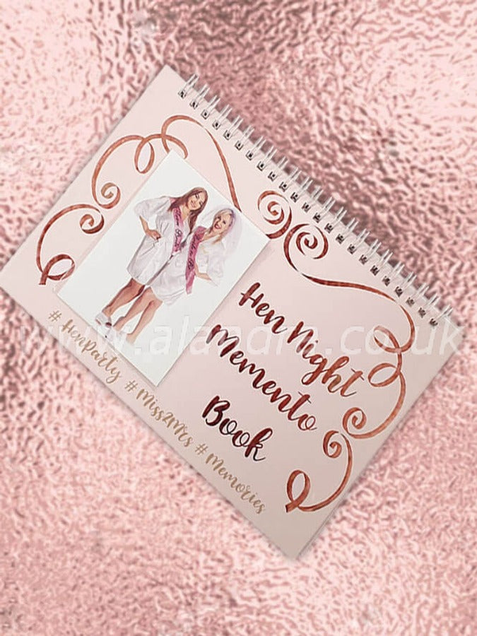 Rose Gold Foil Book for the Hen Night 