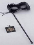 EM209 Black Velvet Mask On Stick
